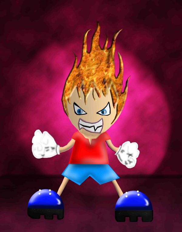 Creation of Angry Cartoon: Step 2